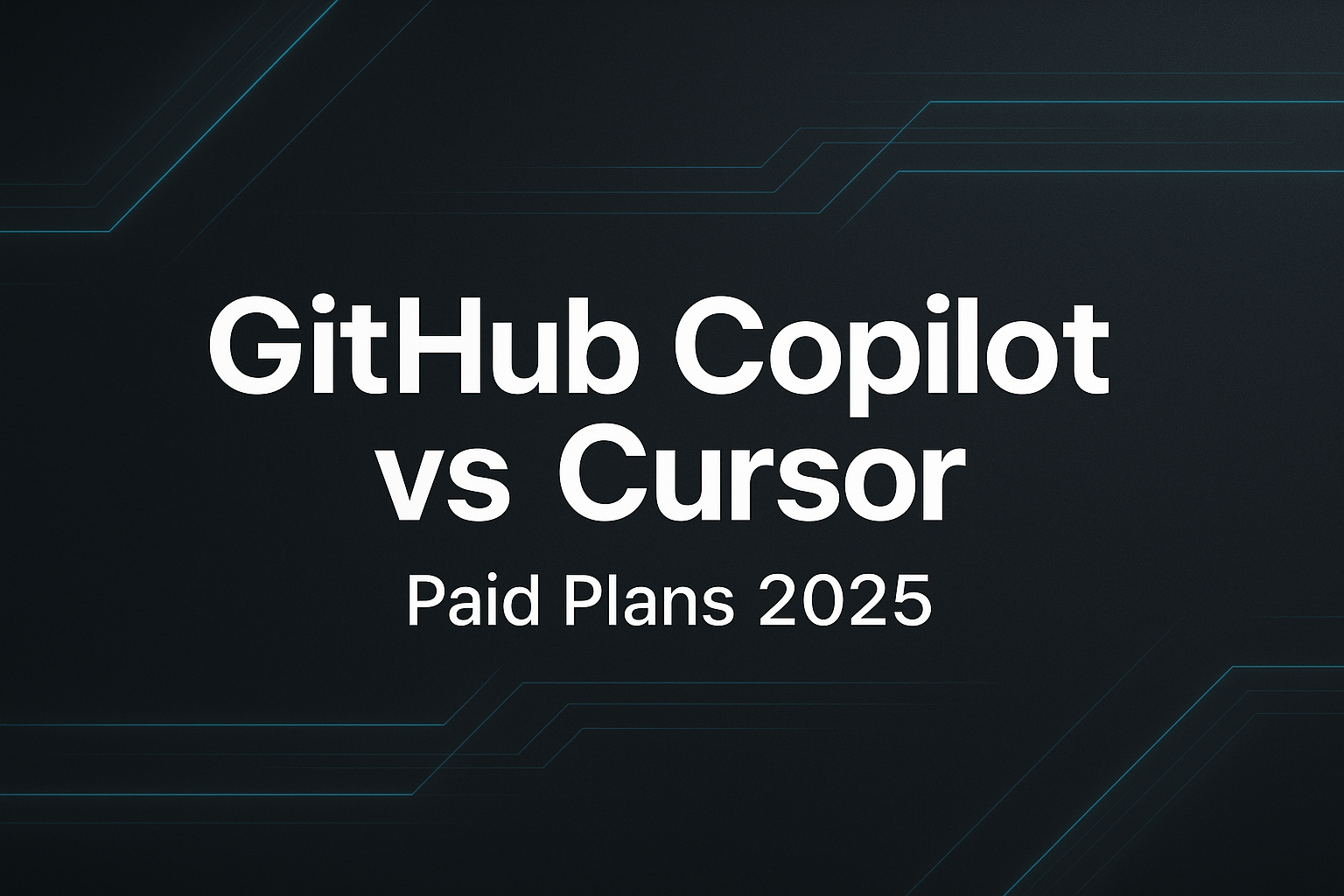 Cursor Pro vs GitHub Copilot Banner