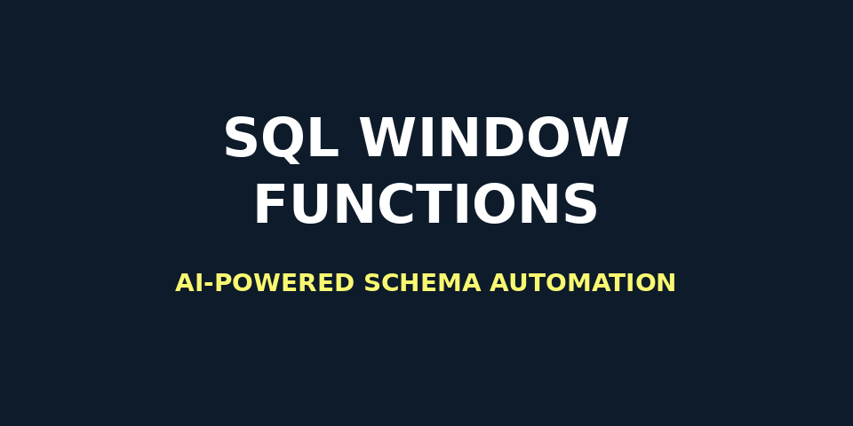 SQLウィンドウ関数解説イメージ