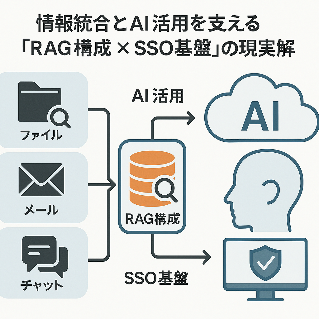 RAGとSSOによる情報統合の構成図