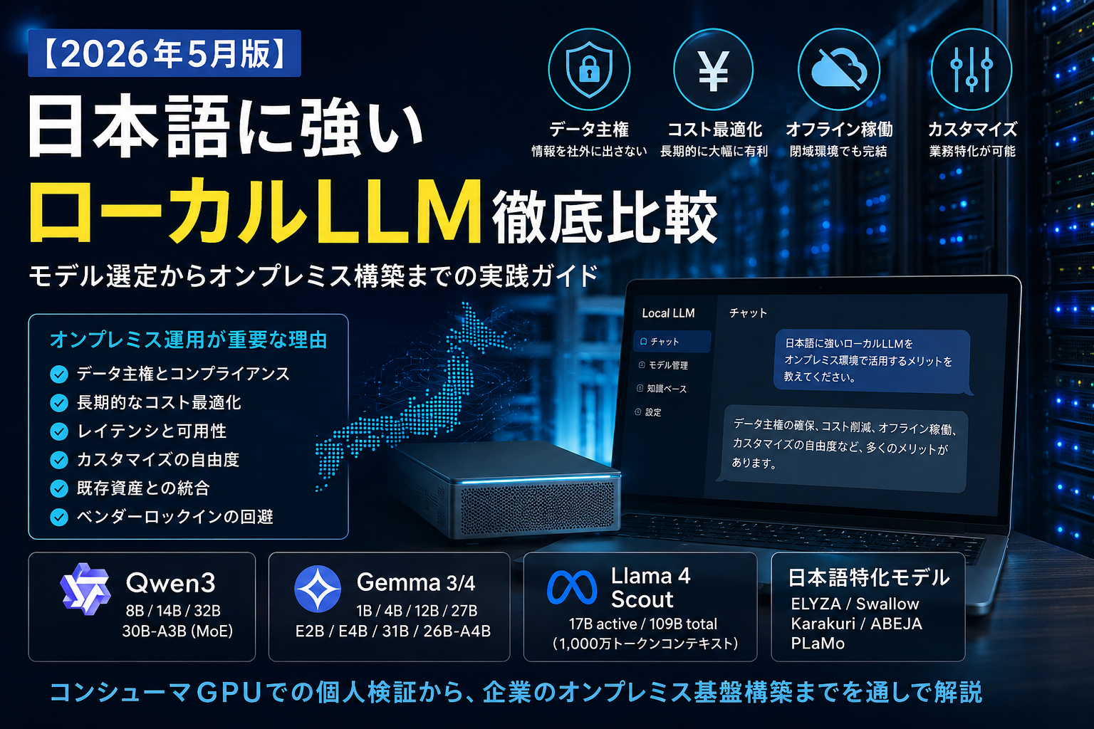 日本語に強いローカルLLM徹底比較