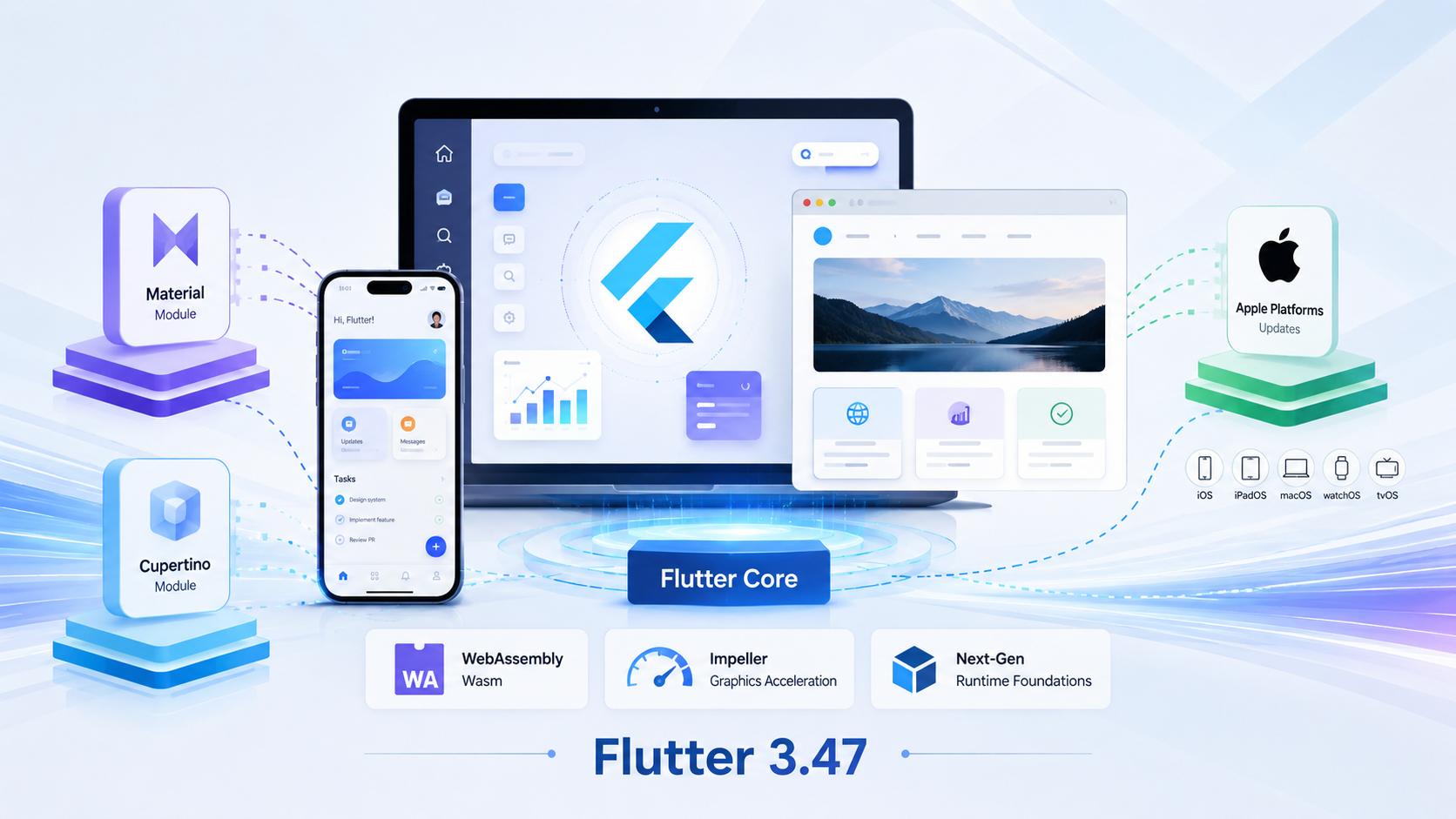 Flutter 3.47 モジュラー化と次世代実行基盤